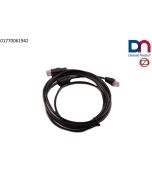 CABLE, USB+PWR, BLK, 3m