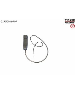 Handset, grey, armoured cable, electret