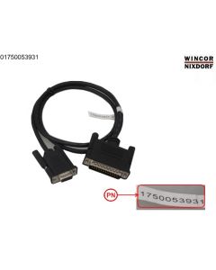 Data cable RTS/CTS 25M/9F 1M Black