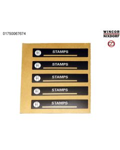 Label kit Braille "STAMPS", (123*21)