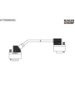 COM-cable printer (PC jumper 4-6) 2,3m