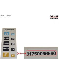 Label kit cassette code a, bcd, f