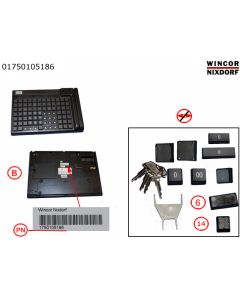 POS KEYBOARD TA85P cpl. bk