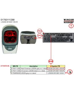 Hand Scanner LS9208i grey w.o. stand