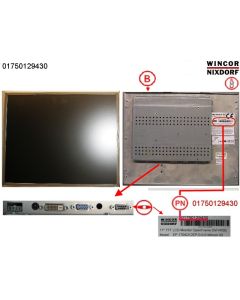 17" TFT LCD Monitor OpenFrame DVI+RGB