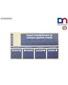 Label kit Braille Audiosticker, USA