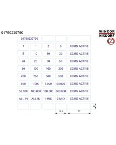 label set banknote (32/15,5x8)