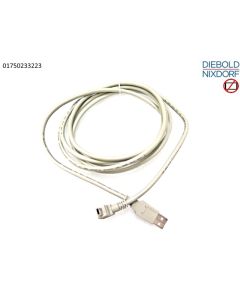 cable USB A-miniB 90° angled 2,4m