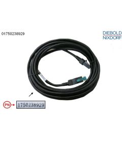 12V-PoweredUSB Cable, 5.0M bk