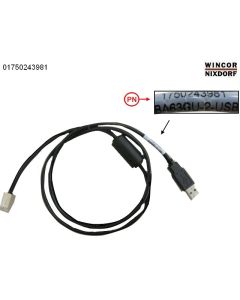 USB to RJ45 cable, 1.5m, black