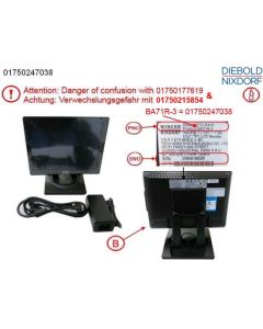 BA71R-3 10,4" LED TFT, Stand, black