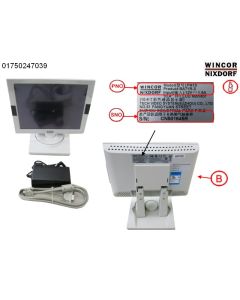 BA71R-3 10,4" LED TFT, Stand, lgrey