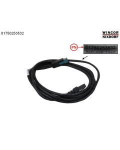 12V-PoweredUSB Cable, 0.75M bk