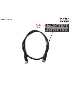 PRINTERCABLE HOS-HOS 24V 0.75m Pow.ID bk