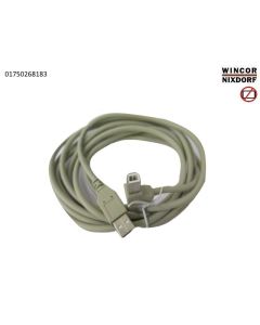 USB Cable A-B Right Angle, 2m