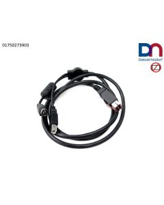 Y-cable pUSB 24V USB-B HOS3pin 1.5M bk