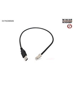 USB to RJ45 cable, 42cm, black