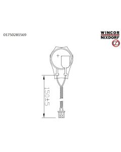 battery CR2032 with cable