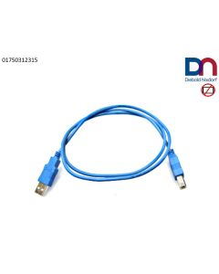 PY: USB Data cable A(M) to B(M) blue 1m