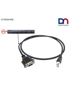 RJ50 to DB9F wHexNut Cable (PCOM) 1.0M