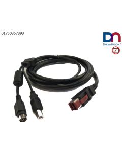 Y-Cable PUSB 24V(ID) USB-B HOS3P 3.1M bk