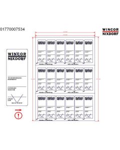 WN SEALINGLABEL WHITE 18 PIECE