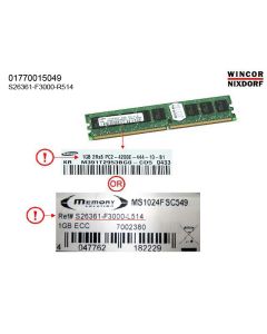 MEM 1GB DDR2-533 PC2-4200UB ECC 84003601