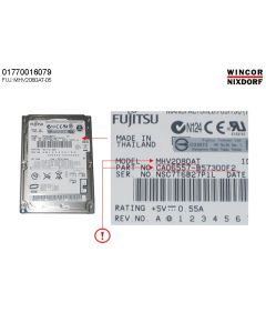 HDD 80GB FUJITSU MHV2080AT (PAT 88038284