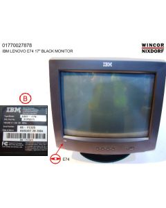 IBM LENOVO E74 17" BLACK MONITOR