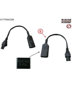 POWER CABLE CONVERTION CEE >IEC-320-C5 R