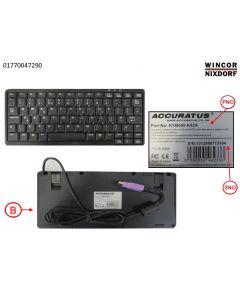 KEYBOARD Mini Accuratus K82 PS2/USB bl