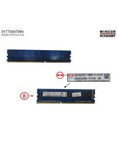 4GB(1X4GB)1RX8 L DDR3-1600 U ECC 38040