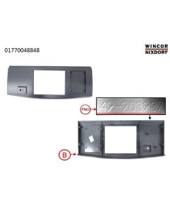 BEZEL,CD RDR/RCPT,ADD FCN,GRANITE GRY