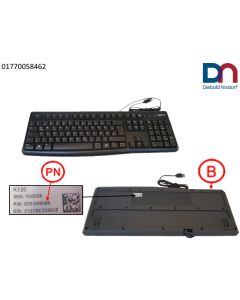 Tastatur USB DE Schwarz Windows 10