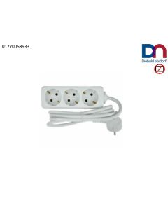 Multi Socket afford 3x, White