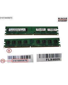 DDR2 1GB SDRAM 1.8V UNBUFF. PC2-4300 (WN