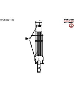 Cable softkey keyboard 225mm