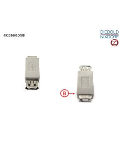 CONN ADPTR,USB,A/B