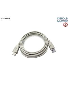 USB 2.0 CA 3M A-MALE TO A-FEM  28/28 AWG