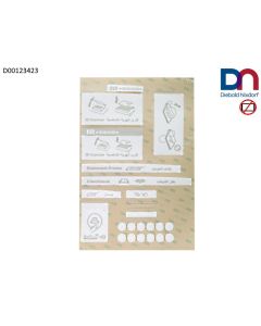 FASCIA LABEL, ICON SET, ASSY